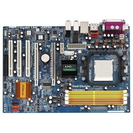 ASRock ALiveXFire-eSATA2 AM2 ATI CrossFire Radeon Xpress 1600 ATX AMD Motherboard