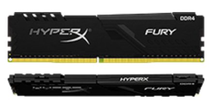 Kingston HyperX FURY Memory Black - 8GB Kit*(2x4GB) - DDR4 2666MT/s CL15 DIMM Kingston HyperX FURY Memory Black - 8GB Kit*(2x4GB) - DDR4 2666MT/s CL15 DIMM