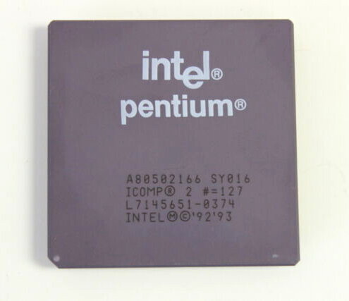 Intel Pentium 166MHz CPU, Socket 7